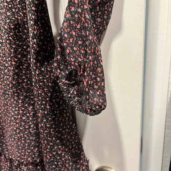 Rebecca Minkoff Long Sleeve Floral Dress Ruffled Long Sleeve Mine Dress Size 2 - Picture 4 of 10